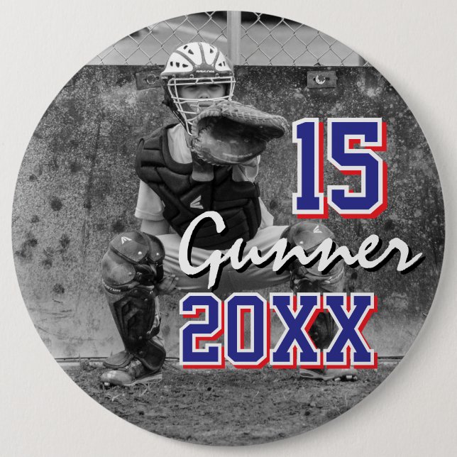 Custom Sports Photo 6 Cm Round Badge (Front)