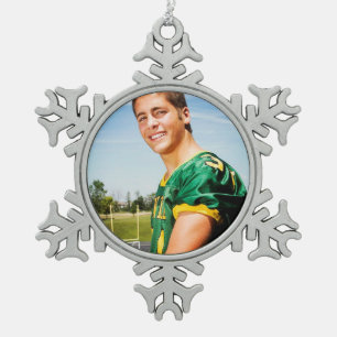 Custom Sports Photo Holiday Ornament