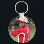 Custom Sports Photo Keychain<br><div class="desc">Custom Sports Photo Keychain: Click "change" under the placeholder image and replace it with your own! A great way to show your love and support for your favourite athlete!</div>