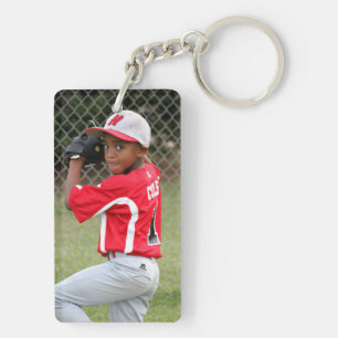 Custom Sports Photo Keychain