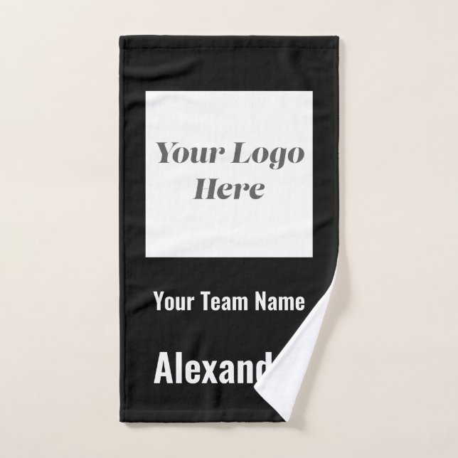 Custom Sports Team Logo, Team & Player Name  Hand Towel (Hand Towel)