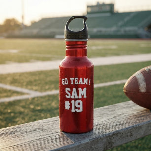 Custom Sports Team Name Number Personalized 532 Ml Water Bottle