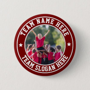 Custom Sports Team Photo 6 Cm Round Badge