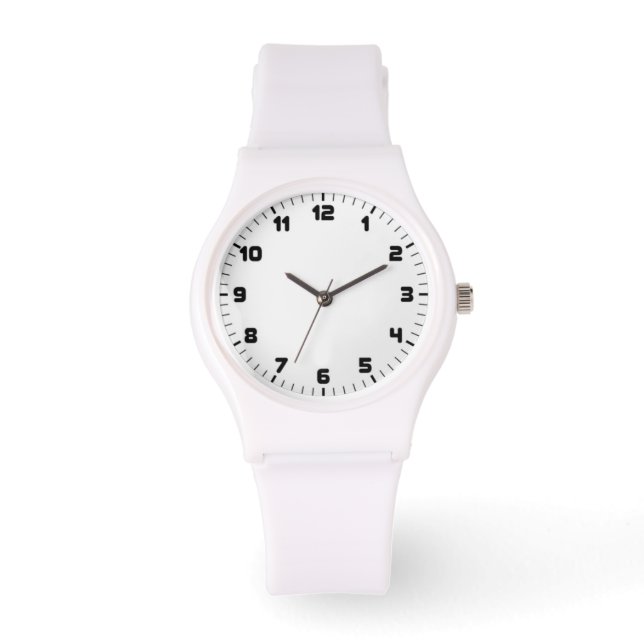 custom sporty silicon women's watch (Front)