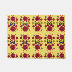 Custom Spring Butterfly Floral Gift Doormat