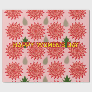 Custom Spring Flower Women's Day PatWrapping Paper