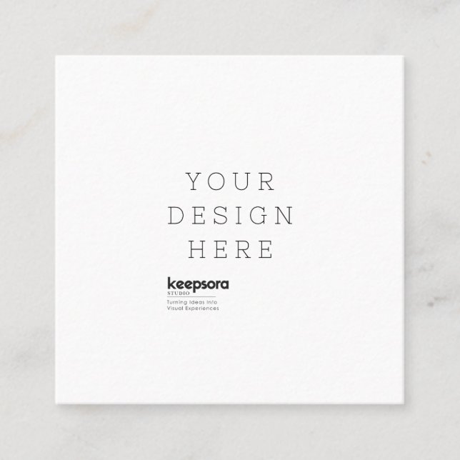 Custom Square Business Card (Front)