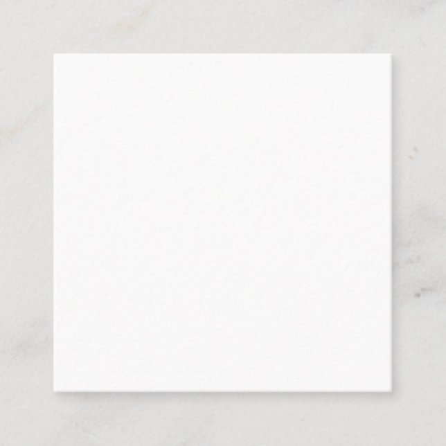 Custom Square Business Card DIY Blank Template (Front)