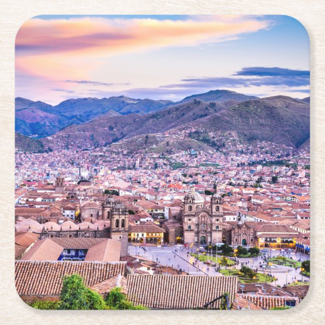 Custom Square Coasters Cusco (Front)