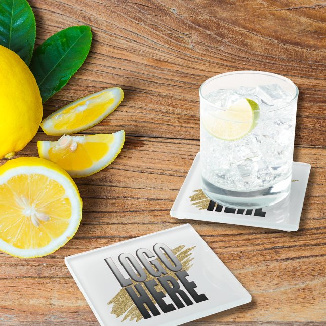  Custom Square Professional Corporate Logo Bulk Glass Coaster (Creator Uploaded)
