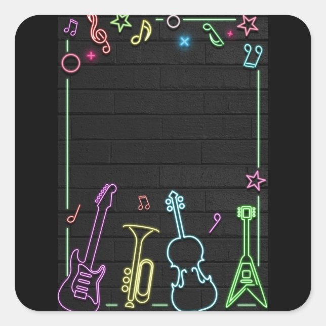 Custom Square Stickers for Invitations – Personali (Front)