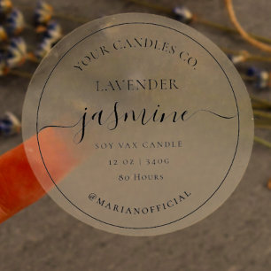 Custom srcipt round transparent candle labels