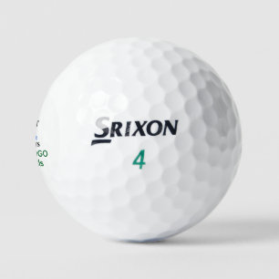 Custom Srixon Soft Feel Golf Balls Add Name Logo