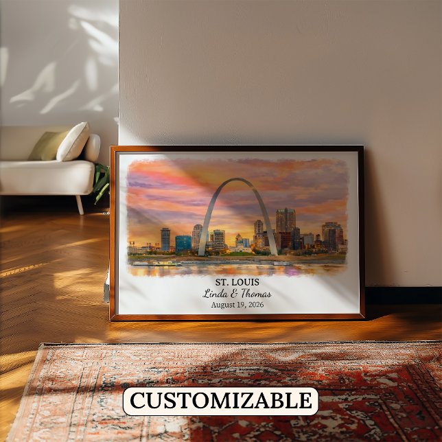 Custom St. Louis Wall Art, Missouri Poster (Creator Uploaded)