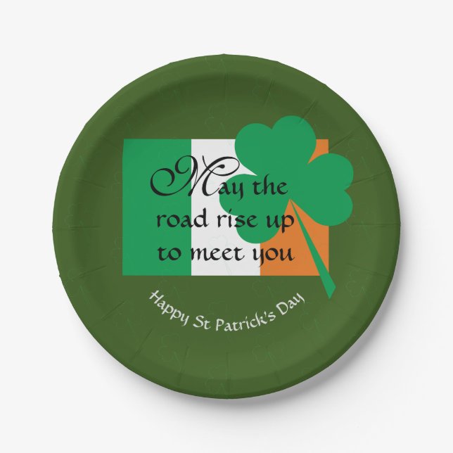 Custom ST PATRICK'S DAY Celebration Paper Plate (Front)