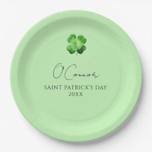 Custom St Patricks Day Party Paper Plate