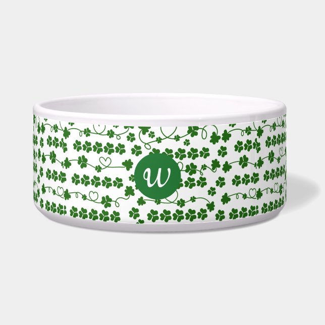 Custom St Patrick's Day Shamrock Heart White Green (Front)