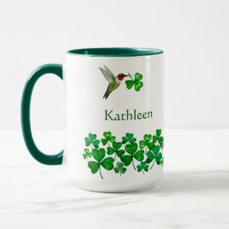 Custom St. Patrick's Hummingbird Mug
