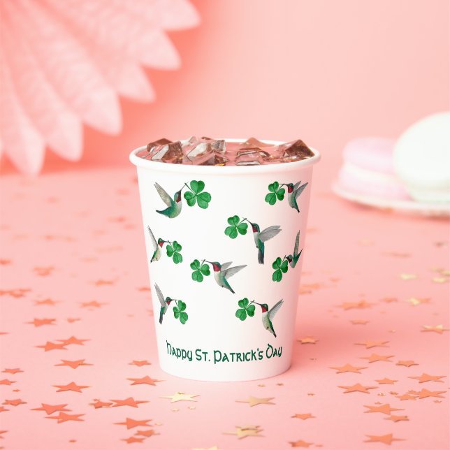 Custom St. Patrick's Paper Cups (Insitu)