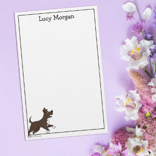 Custom Staffy Lab Cute Dog Art Stationery