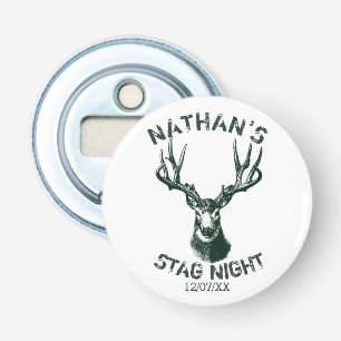 Custom Stag Night Antlers Keepsake Bottle Opener