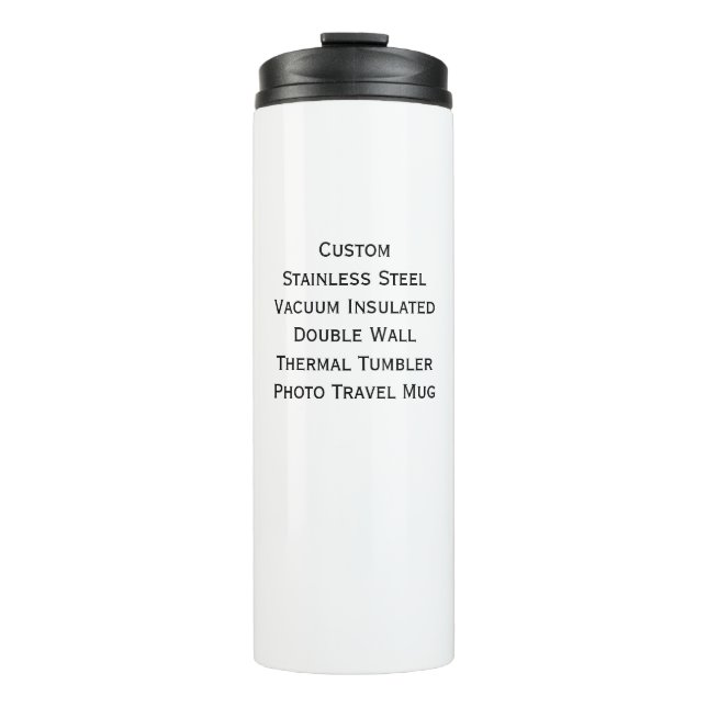 Custom Stainless Steel Double Wall Photo Travel Thermal Tumbler (Front)