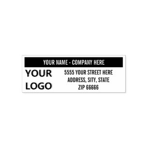 Custom Stamp with Your Logo Name Return Address