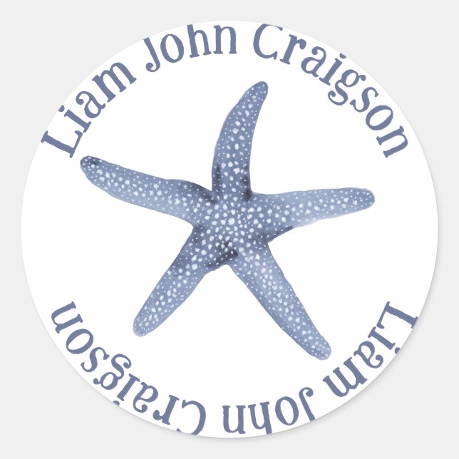 Custom Starfish Sticker (Front)