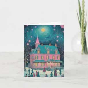 Custom Starry Night-Themed PersonalizeMessage Card
