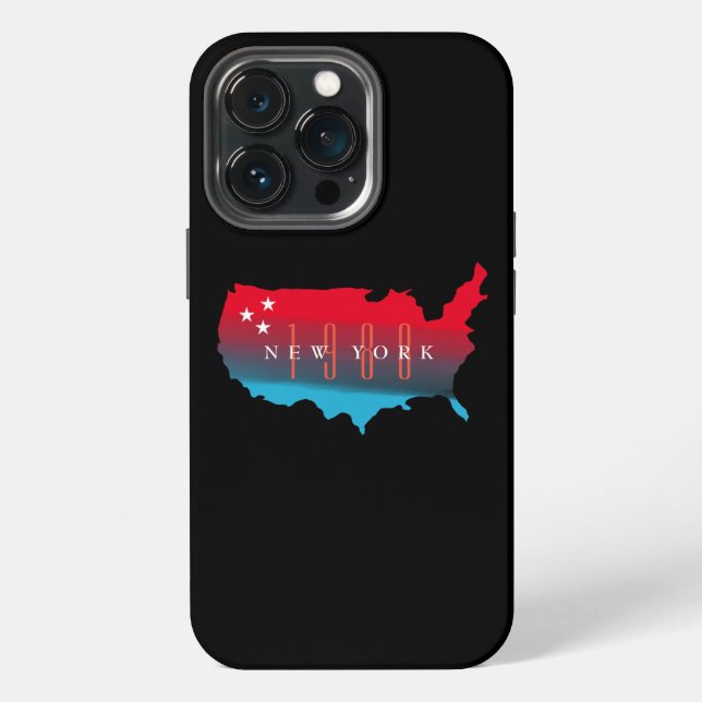 Custom State and Year USA Map iPhone Case (Back)