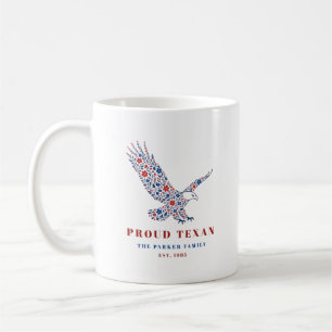 Custom State Pride Family Name Eagle Coffee Mug