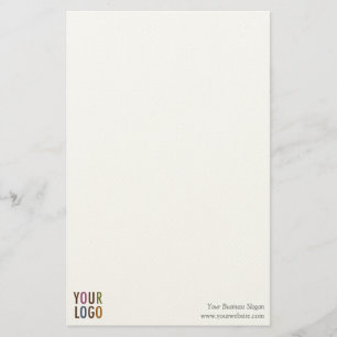 Custom Stationery Note Paper with Logo 5.5" x 8.5"