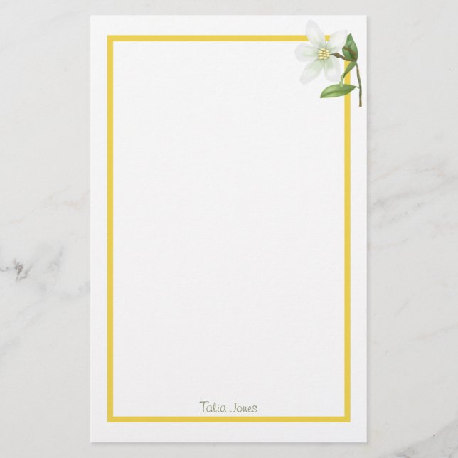 Custom Stationery Paper (Front)