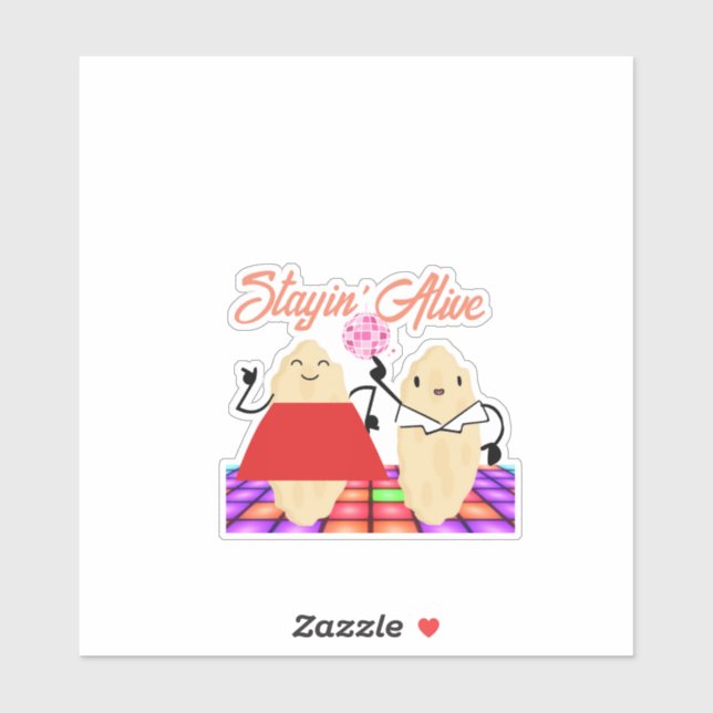 Custom-Stayin'Alive-Scoby-SNF-Vinyl Sticker (Sheet)