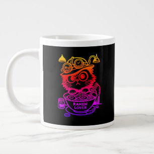 Custom Steampunk Ramen Cat Funny Anime Giant Mug