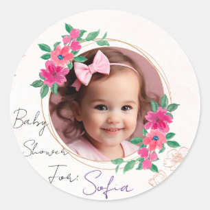 Custom Sticker Baby Shower