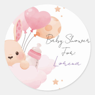 Custom Sticker Baby Shower