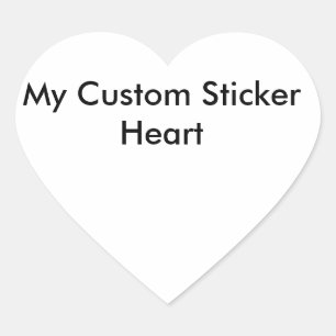 Custom Sticker - Heart Shaped