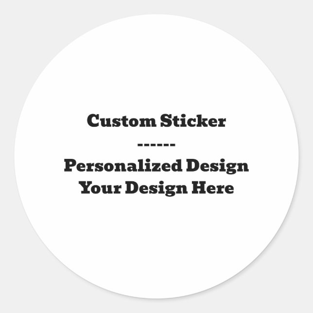 Custom Sticker – Personalized Design (Front)