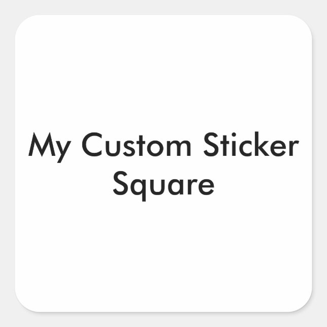 Custom Sticker - Small Square Shaped (Front)