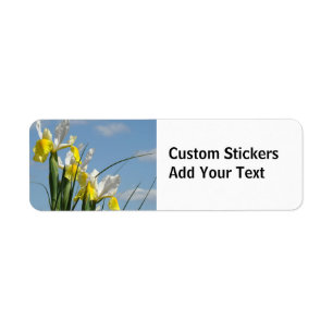Custom Stickers Labels Add Your Text Irises
