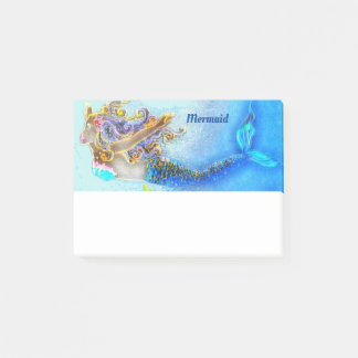 Custom Sticky Post It Notes Mermaid Pastel
