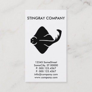 custom stingray company business card