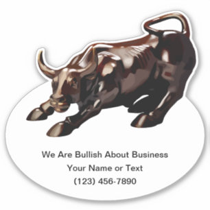 Custom Stock Market Theme Bullish Sticker Labels
