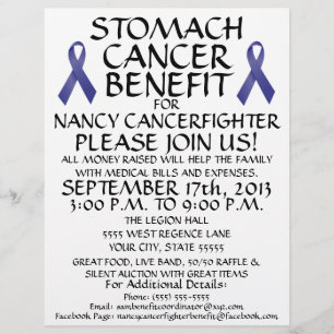 Custom Stomach Cancer Benefit Flyer