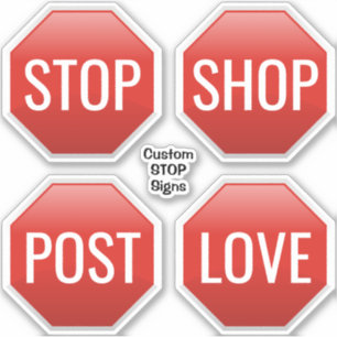 Custom STOP Sign Stickers
