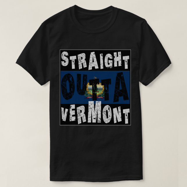 CUSTOM Straight Outta Vermont Meme Tee (Design Front)