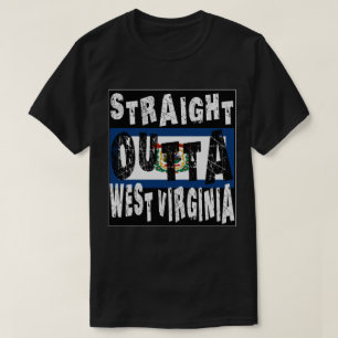 CUSTOM Straight Outta West Virginia Meme Tee