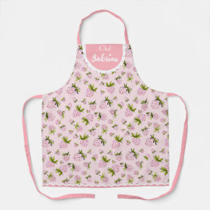 Custom Strawberry Apron - Berry Sweet Cooking Gift