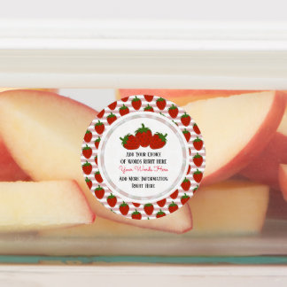 Custom Strawberry Classic Round Sticker